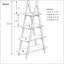 Solid Bamboo Wood Oxford "A" Frame Ladder Display Bookshelf