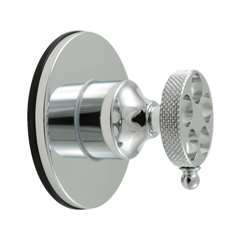 Kingston Brass Webb Single-Handle Three-Way Diverter Valve With Round Trim Kit, Polished Chrome