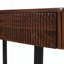 Console en bois massif avec conception cannelée et rangement, idéale pour diverses pièces-290271239