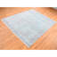 11'10"x14'10" Green Erased Design Wool Silk Hand Knotted Oversized Rug AFAEC75243ED4DEBAFB1FE7540114C73
