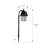 Matte Black Solar Powered Resin Pathway Light