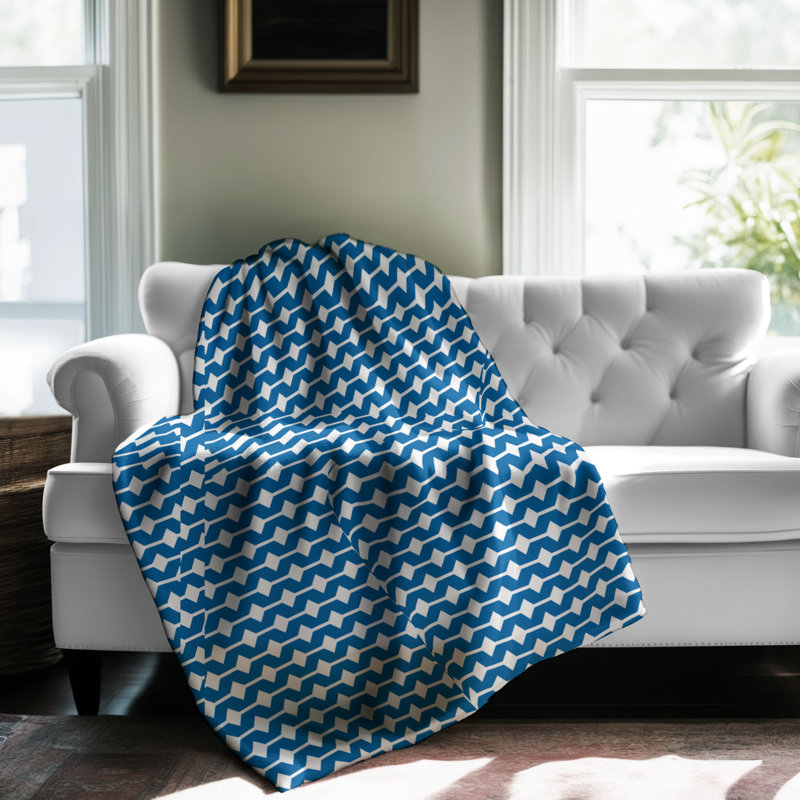 Blanc audacieux - couverture en sherpa de qualité supérieure 1 pièce, Grand lit