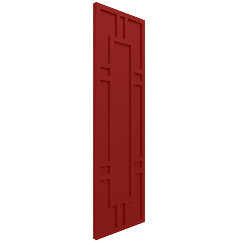Volets EnduraCore Composite Hastings, L 18 po, Rouge feu, H 77 po
