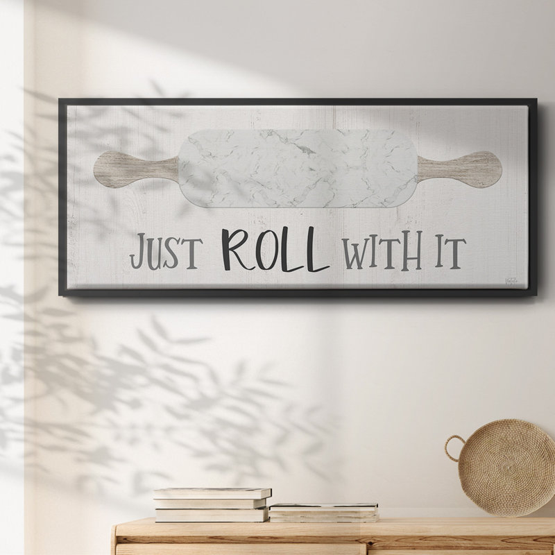 Roll With It- Framed Canvas, 8" H x 20" W