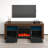 Howser 17.5" Modern TV Stand with LED Lighting, Electric Fireplace, Remote Control-2141253303