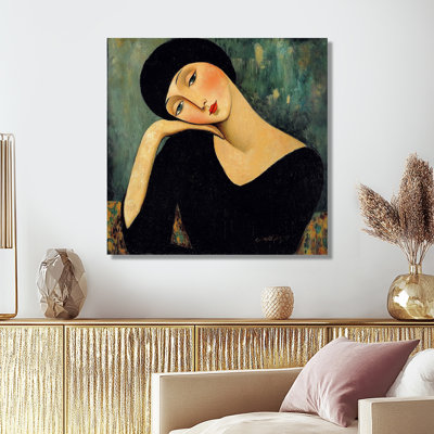 Modernism Woman Portrait For 19 Century - Woman Wall Art