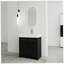 Meuble-lavabo autoportant de 30 pouces avec lavabo en résine, avec porte à fermeture douce, ensemble KD