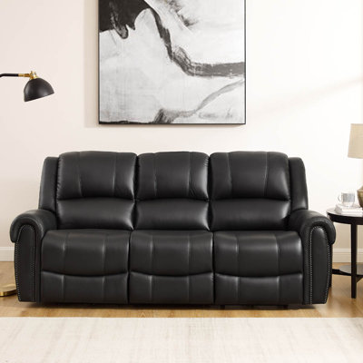 Odetta 88.5'' Upholstered Reclining Sofa