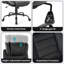 Fauteuil de bureau ergonomique, fauteuil de direction inclinable avec appui-tête réglable et soutien lombaire, accoudoirs rabattables-2032527472
