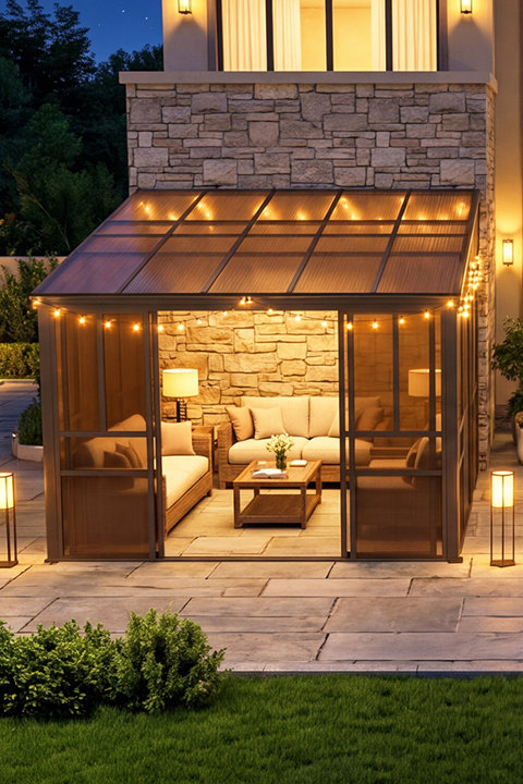Solarium en polycarbonate