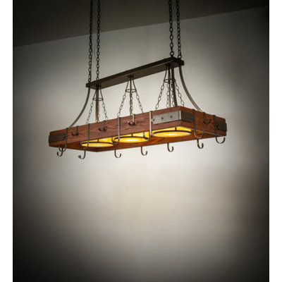 Steel Rectangle Chandelier