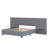 Upholstered Platform Bed With Big Headboard