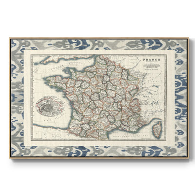 " Bordered Map Of France "