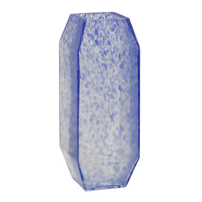 Vase Rubik - Bleu graniglia transparent