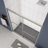 Smooth Sliding Function Tempered Glass Modern Bathroom Bypass Shower Door
