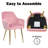 Aisaiah Velvet Fabric Upholstered Armchair, Modern Leisure Chair With Metal Legs-1331300870