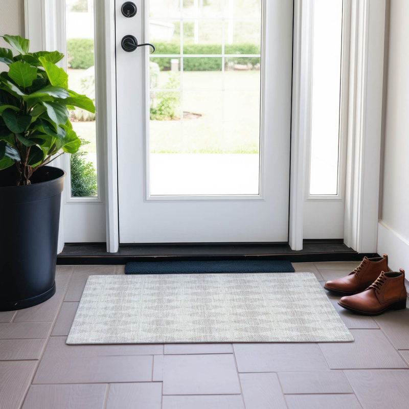 Tapis intérieur / extérieur Fayme, Rectangle 1 pi 8 po x 2 pi 6 po