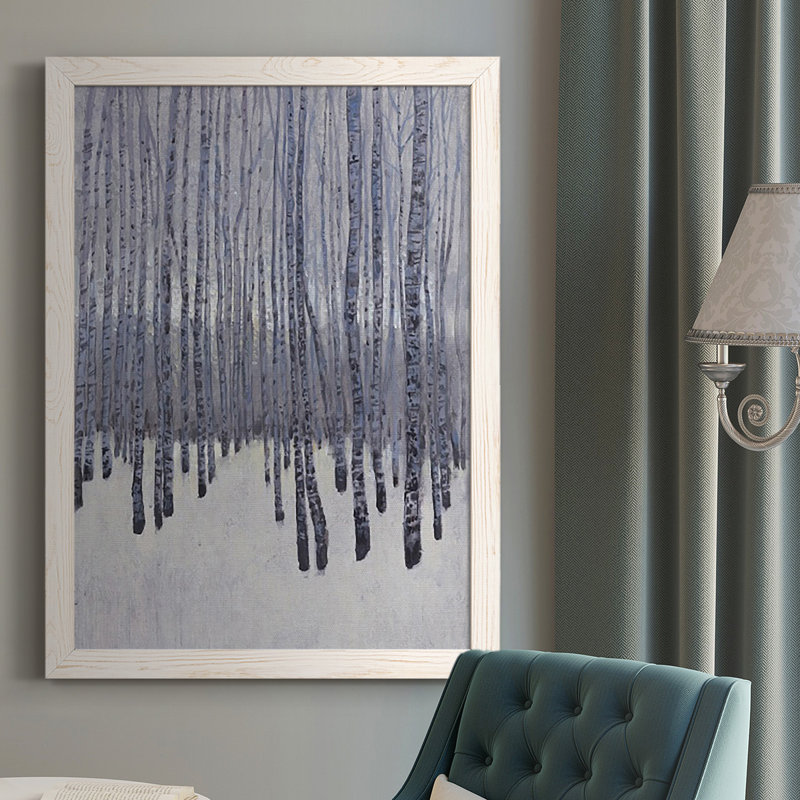 «Bare Trees in Winter I», reproduction d'un seul cadre photo sur toile, Blanc, H 37,5 po x l 27,5 po x P 1 po