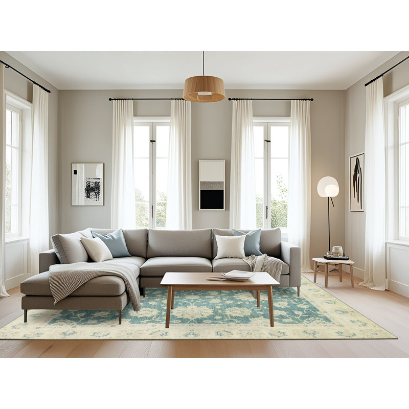Tapis abstrait moderne 2614, Rectangle 8 pi x 10 pi