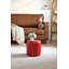 30cm Small Round Faux Leather Upholstered Ottoman-1061551660