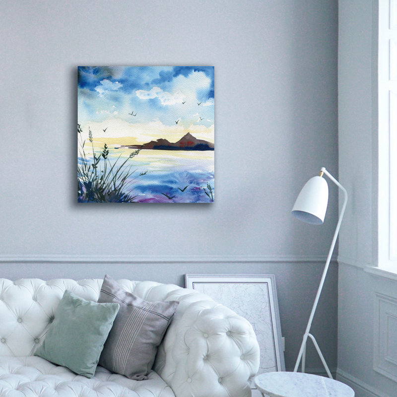 «Dusk» par Kristy, art mural sur toile, H 37 po x l 37 po x P 1,5 po