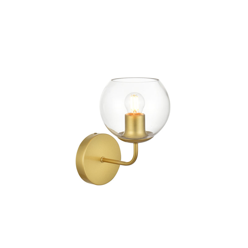 Lumière de meuble-lavabo à intensité variable, Laiton, H 10 po x l 37 po x P 37 po, Quatre lumières