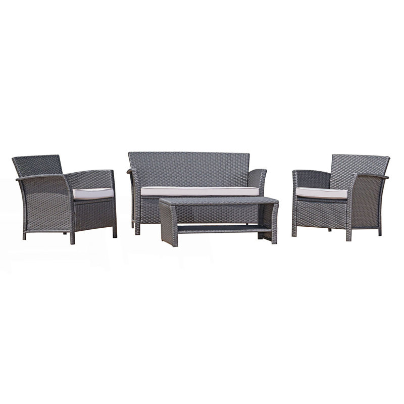 Ensemble de canapé 4 pièces, Gris / Gris