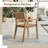 Outdoor 6-person Solid Wood Extendable Table And Dinning Chair Set
