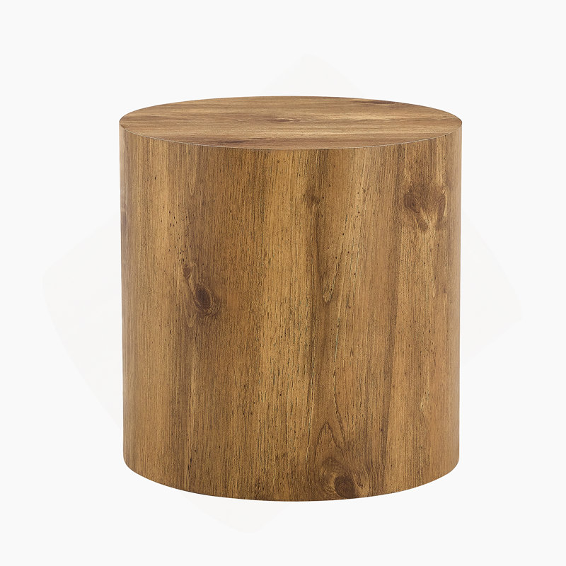 La table cylindrique avec sa conception à motif peut être facilement intégrée