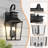 Amla 3 - Light 26'' H Iron Outdoor Wall Light with Dusk to Dawn and Clear Tempered Glass-1511680527