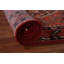 Geometric Red  Traditional Runner Rug 4x12