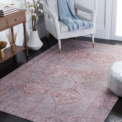 Tapis oriental gris / rouille