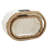 2‑Piece Trim Woven Oval Basket Set, in Paper Rope and Seagrass with Chalkboard Labels