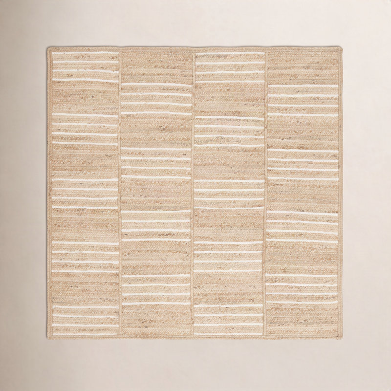 Esmarie Striped Indoor Rug, Square 6'