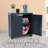 Adjustable 25.5" Plastic 1-Shelf Freestanding Garage Storage Cabinet-942545157