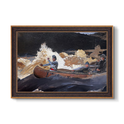 Shoot the Rapids, Saguenay River, 1905-1910 - Winslow Homer - Toile encadrée sur mesure