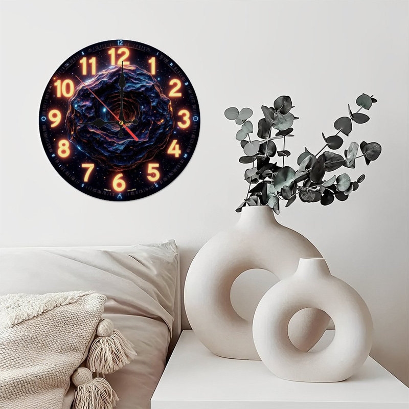 Horloge cosmique avec tourbillon de temps