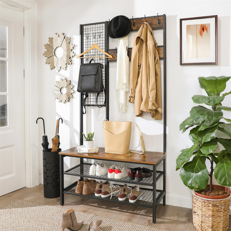 Antoanella 97.7 cm Clothes Rack