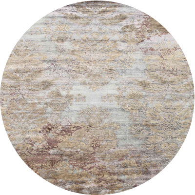 Tapis brun/gris zone contemporaine