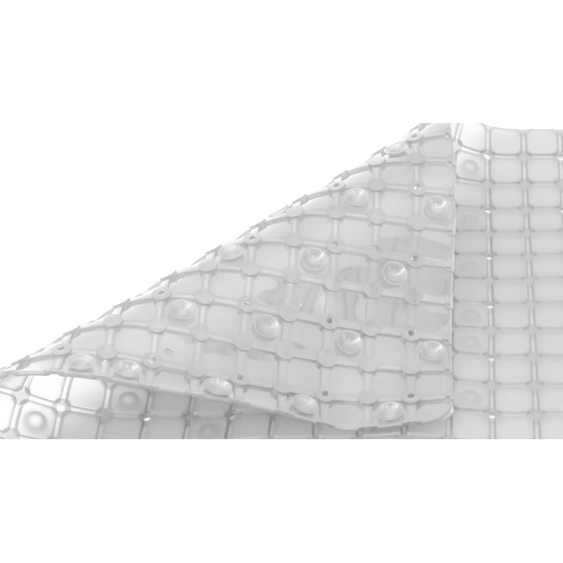 Douche antidérapante en PVC Splash Earth Ahmina, Blanc / Blanc