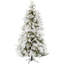 Snowy 9' White Pine Aritificial Christmas Tree with 850 Clear Lighs-1424656865