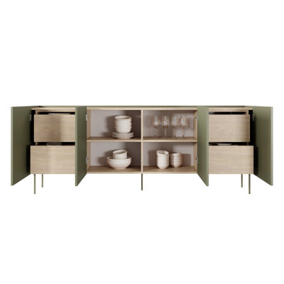 Carlette 220 Cm Wide 4 Drawer Sideboard