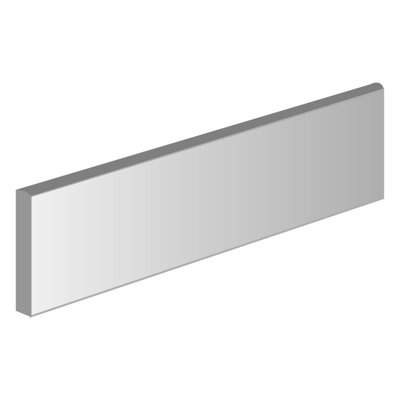Choice 16" x 4" Ceramic Bullnose Tile Trim in Taupe