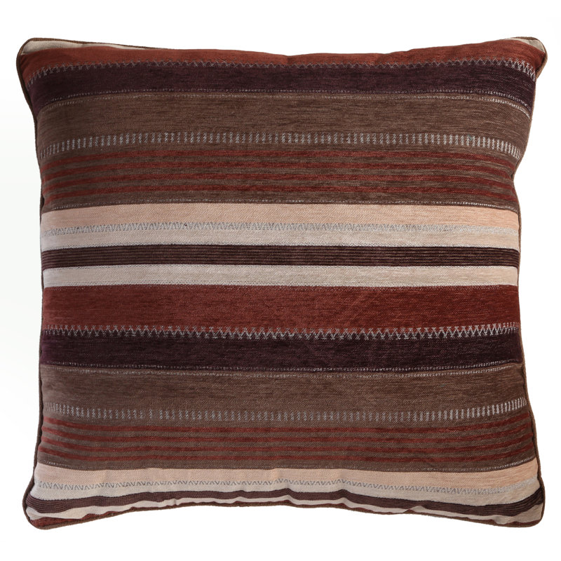 Old West Stripe Polyester Euro Sham