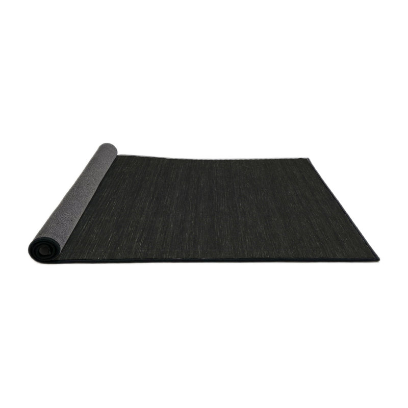 Tapis contemporain noir, Rond 4 pi