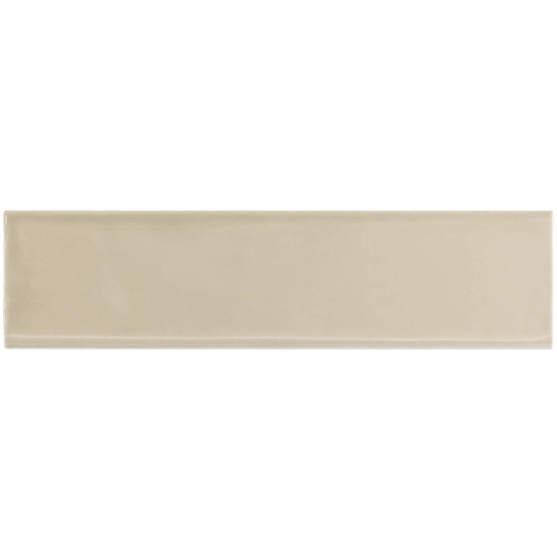 Carreau de céramique Bullnose 12 "x 3" Birmingham, Fauve