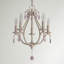 Lustre bougie de style empire à 5 lumières avec détail de cristal Negron-21308537-21308536