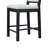 Judd 24.50'' Seat Height Modern Rustic Rubberwood Counter Stools With Upholstered Seat And Handwoven Rattan Back-115748843