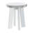 Burtch Round End Table in Mirrored