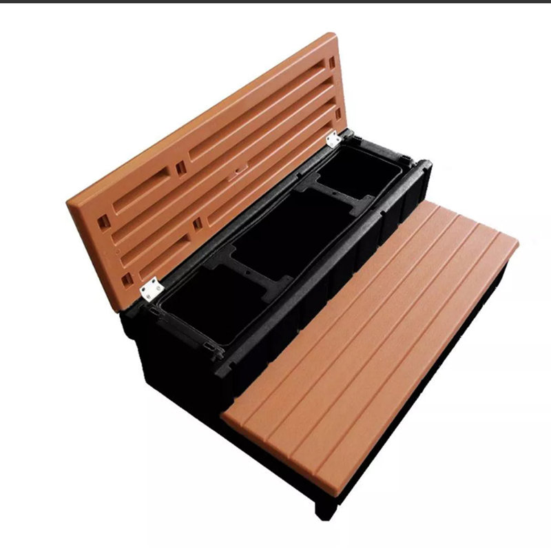 USA Spas 24'' D Hot Tub Step, Red/Black